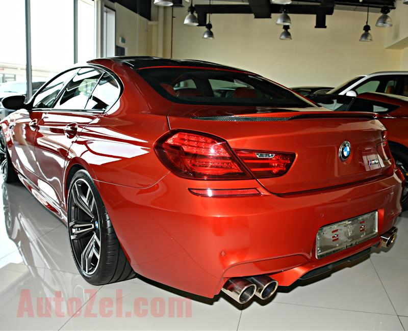 BMW M6 MODEL 2014 - RED - 153,000 KM - V8 - GCC 