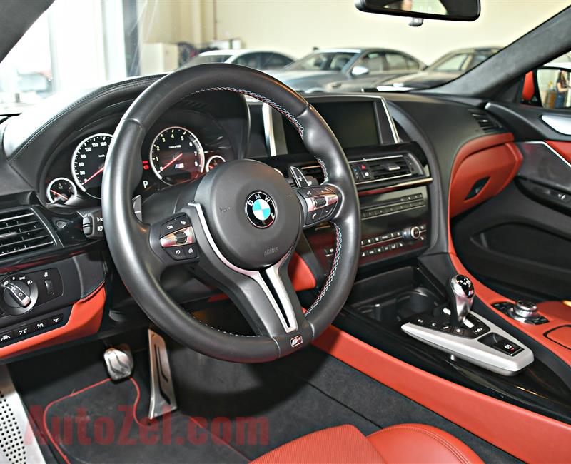 BMW M6 MODEL 2014 - RED - 153,000 KM - V8 - GCC 