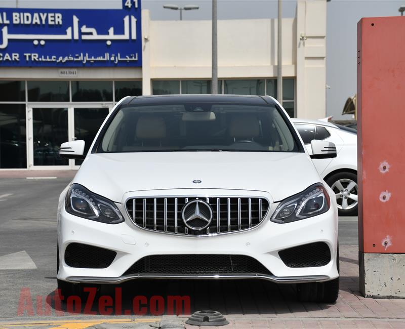 MERCEDES-BENZ E300- 2016- WHITE- 35 000 KM- GCC SPECS