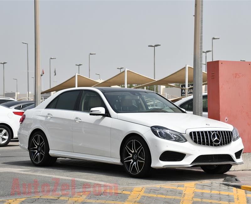 MERCEDES-BENZ E300- 2016- WHITE- 35 000 KM- GCC SPECS