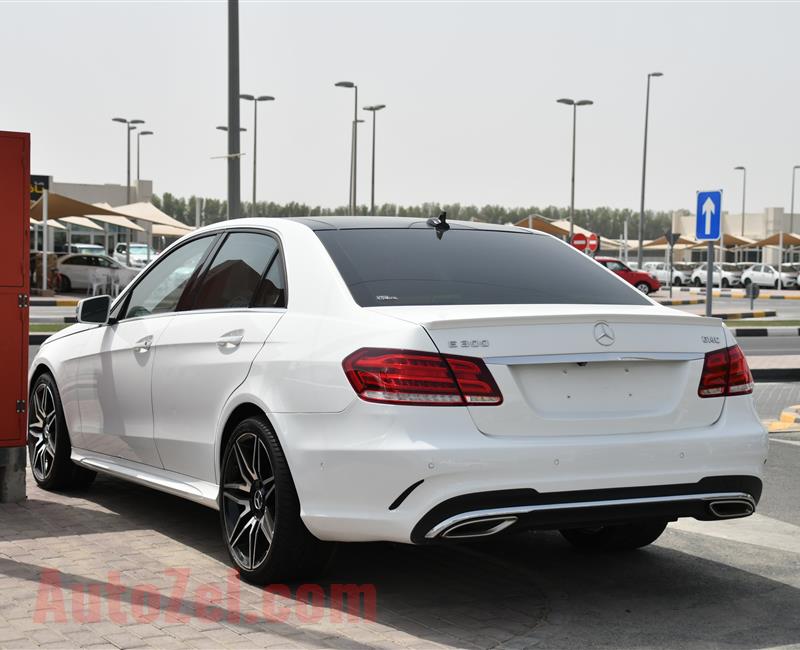 MERCEDES-BENZ E300- 2016- WHITE- 35 000 KM- GCC SPECS