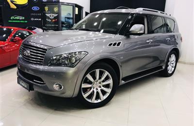 INFINTI QX80, V8 - 2014- GREY- 210 000 KM- GCC