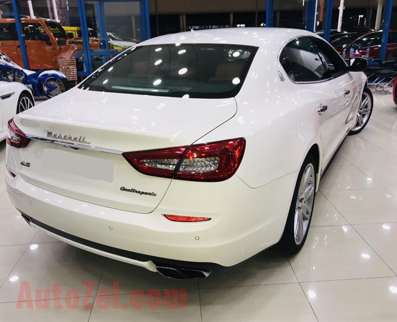 MASERATI QUATTROPORTE GTS, V8 - 2014 - WHITE- 95 000 KM- GCC