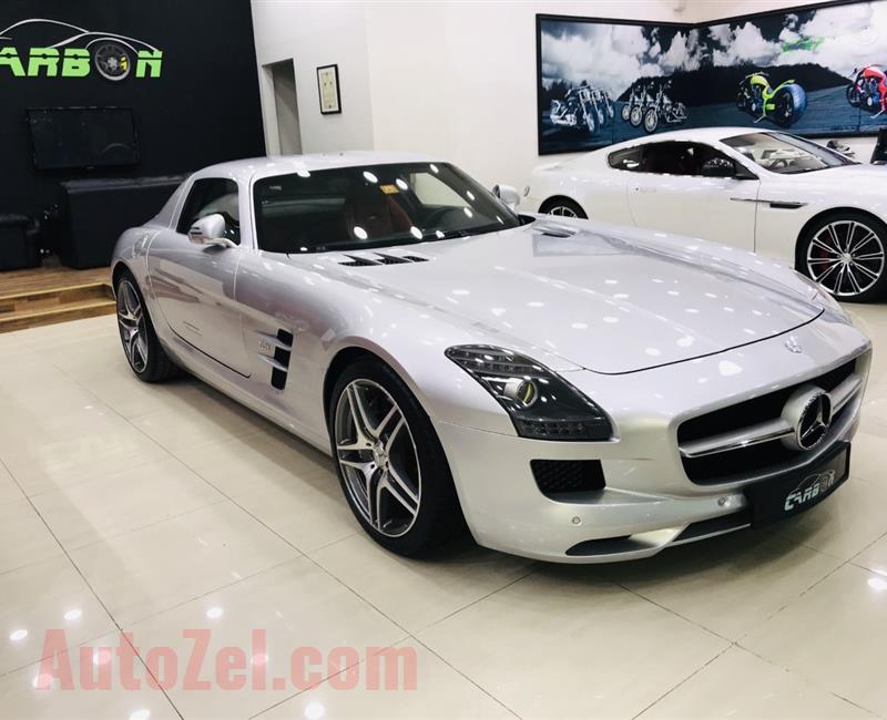 MERCEDES SLS 63 ///AMG, V8 - 2011- SILVER- 23 000 KM- GCC