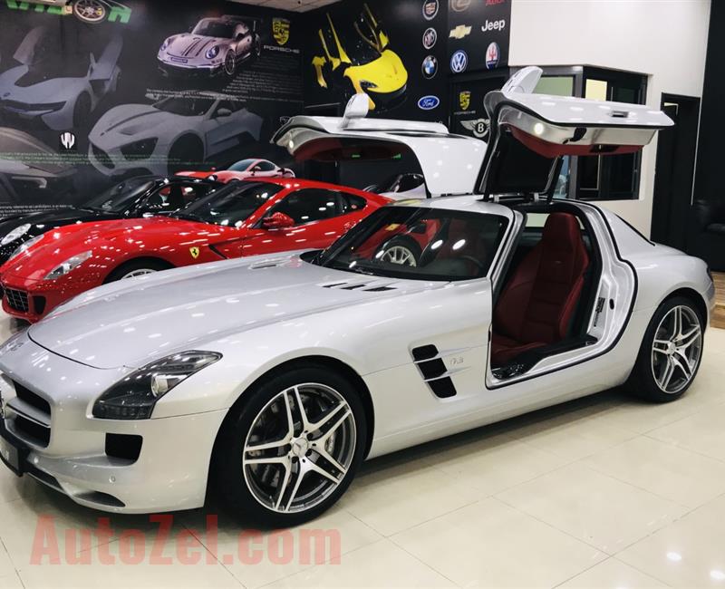 MERCEDES SLS 63 ///AMG, V8 - 2011- SILVER- 23 000 KM- GCC