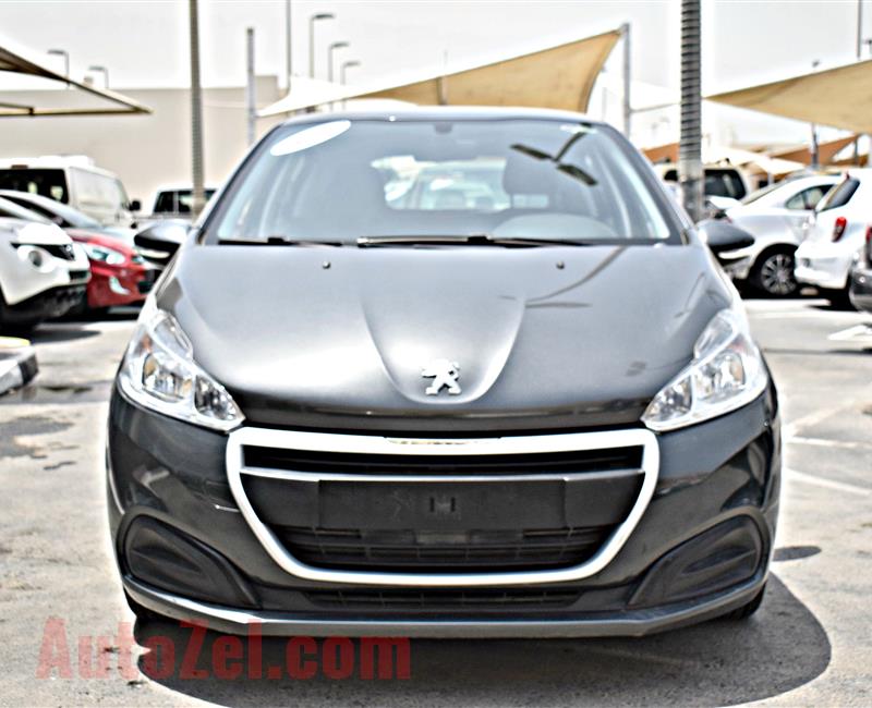 PEUGEOT  208   MODEL 2016 - GREY - 74,000KM - V4 - GCC 