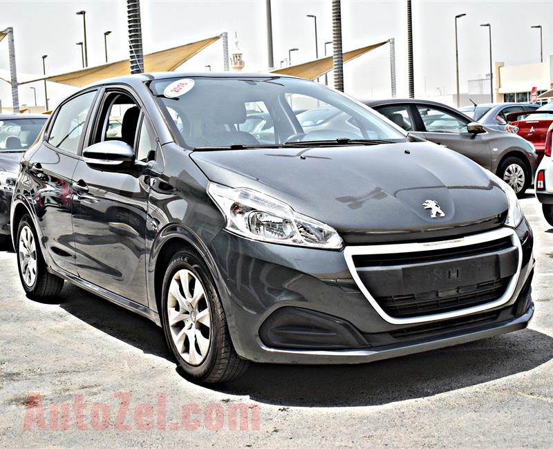 PEUGEOT  208   MODEL 2016 - GREY - 74,000KM - V4 - GCC 