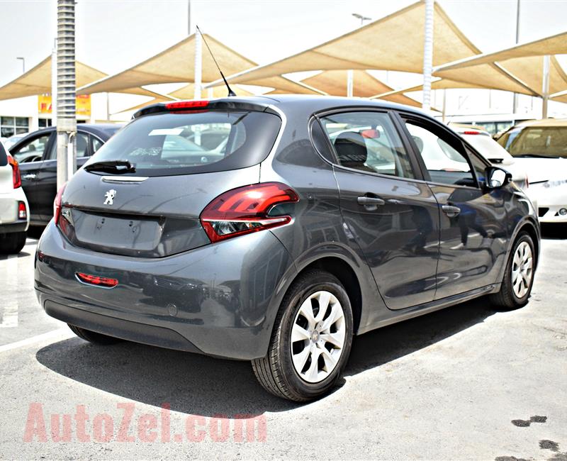 PEUGEOT  208   MODEL 2016 - GREY - 74,000KM - V4 - GCC 