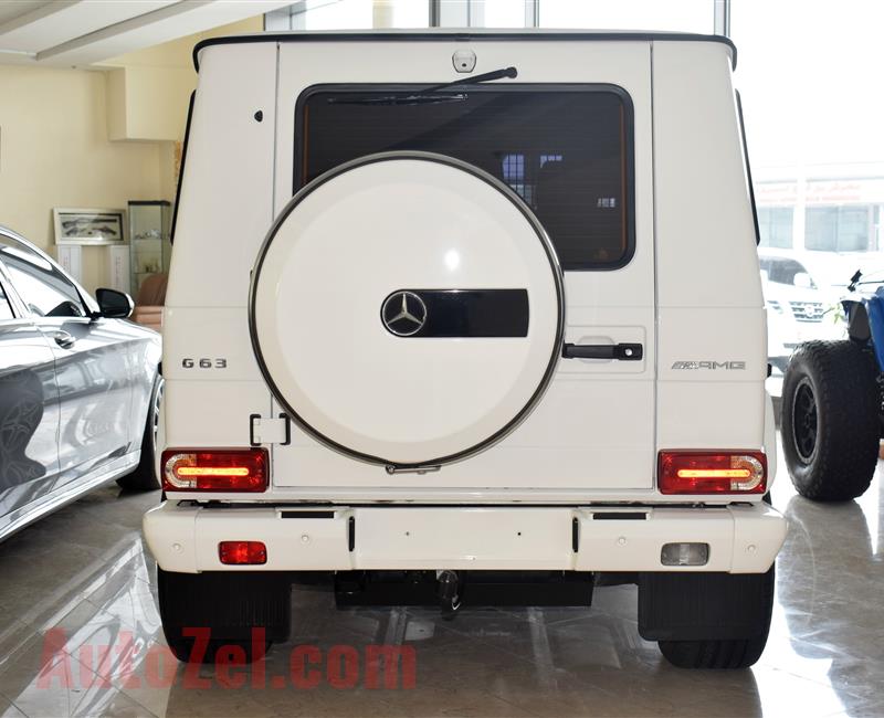 MERCEDES-BENZ G63, V8- 2015- WHITE- 125 000 KM- GCC