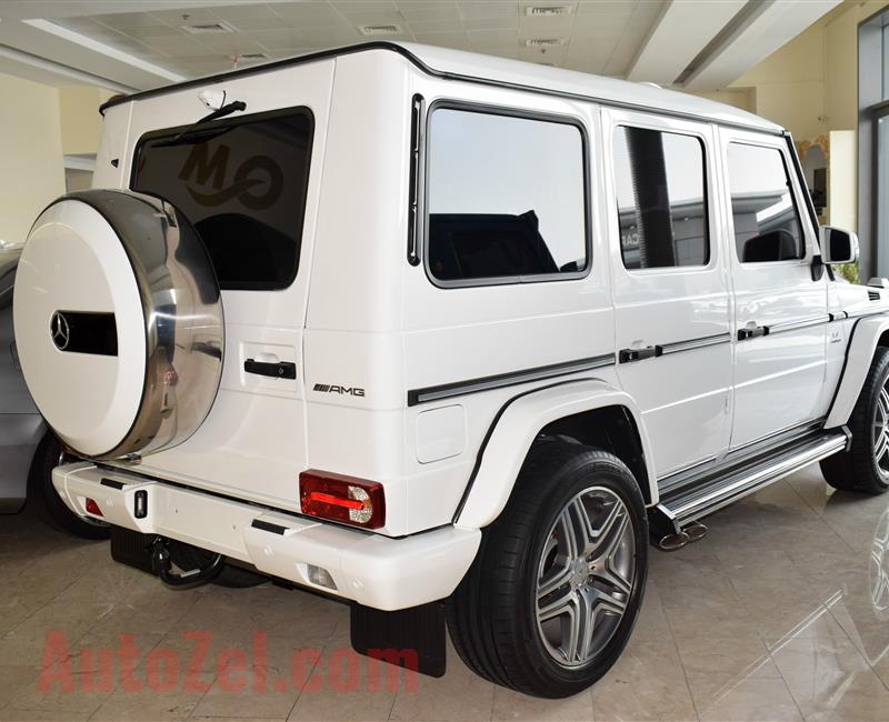 MERCEDES-BENZ G63, V8- 2015- WHITE- 125 000 KM- GCC