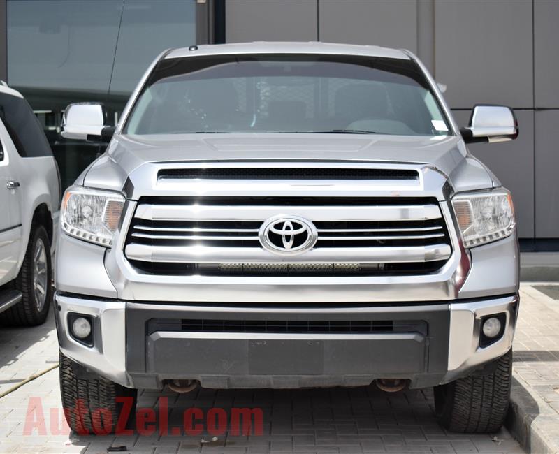 TOYOTA TUNDRA, V8- 2017- SILVER- 78 000 KM- AMERICAN SPECS