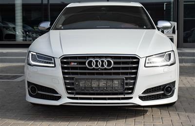 AUDI S8, V8- 2016- WHITE- 100 000 KM- GCC