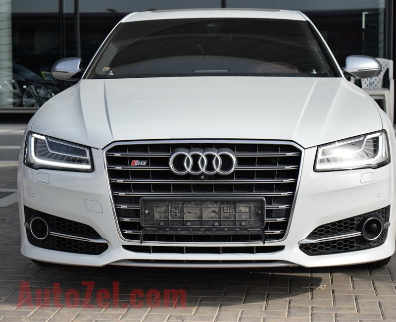 AUDI S8, V8- 2016- WHITE- 100 000 KM- GCC