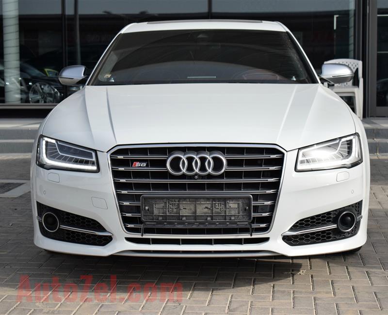 AUDI S8, V8- 2016- WHITE- 100 000 KM- GCC