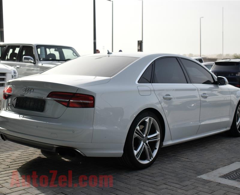 AUDI S8, V8- 2016- WHITE- 100 000 KM- GCC