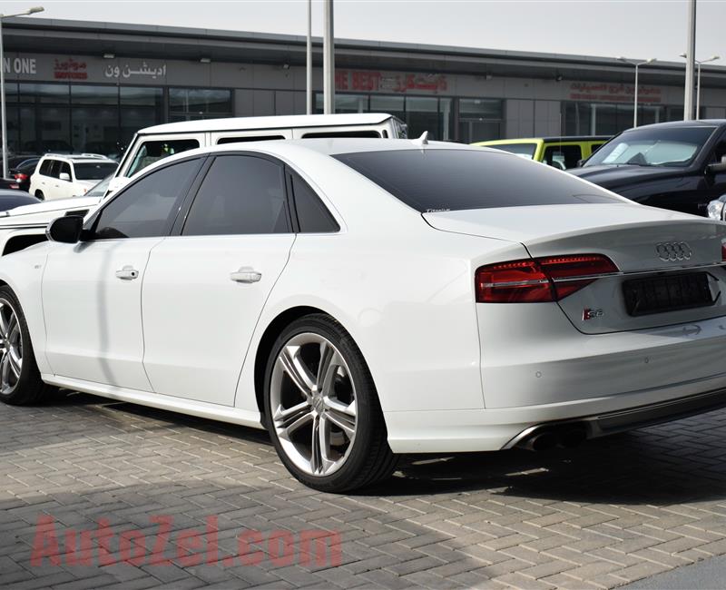 AUDI S8, V8- 2016- WHITE- 100 000 KM- GCC