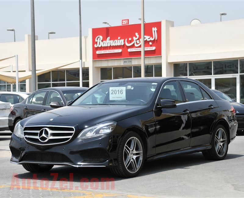 MERCEDES-BENZ E200- 2016- BLACK- 82 000 KM- GCC SPECS