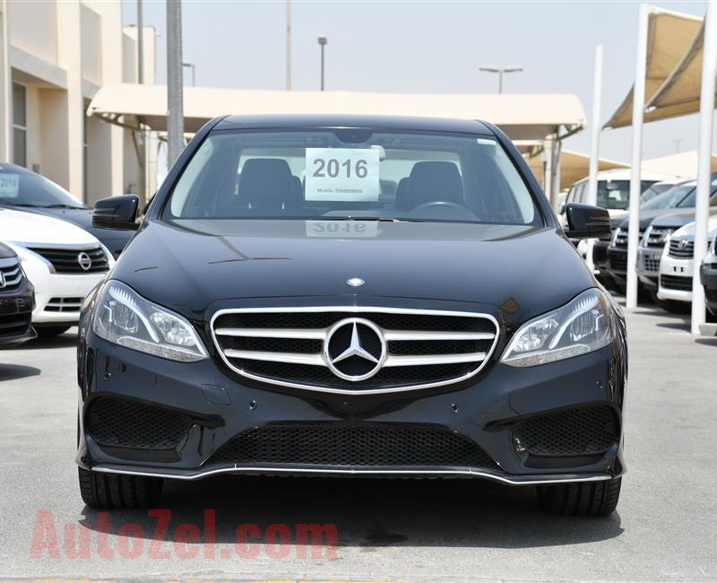 MERCEDES-BENZ E200- 2016- BLACK- 82 000 KM- GCC SPECS