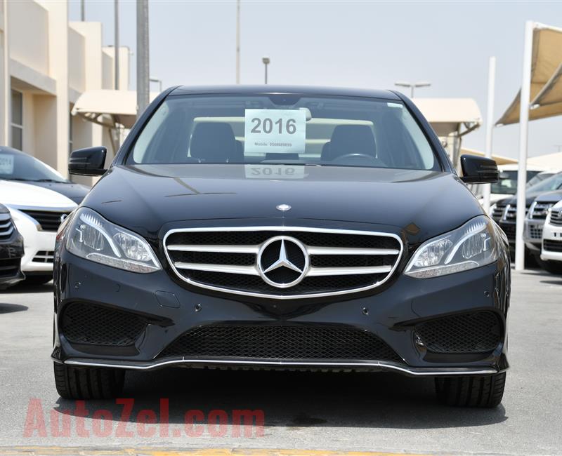 MERCEDES-BENZ E200- 2016- BLACK- 82 000 KM- GCC SPECS