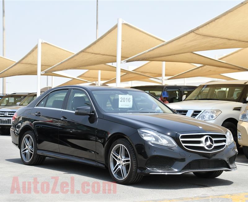 MERCEDES-BENZ E200- 2016- BLACK- 82 000 KM- GCC SPECS