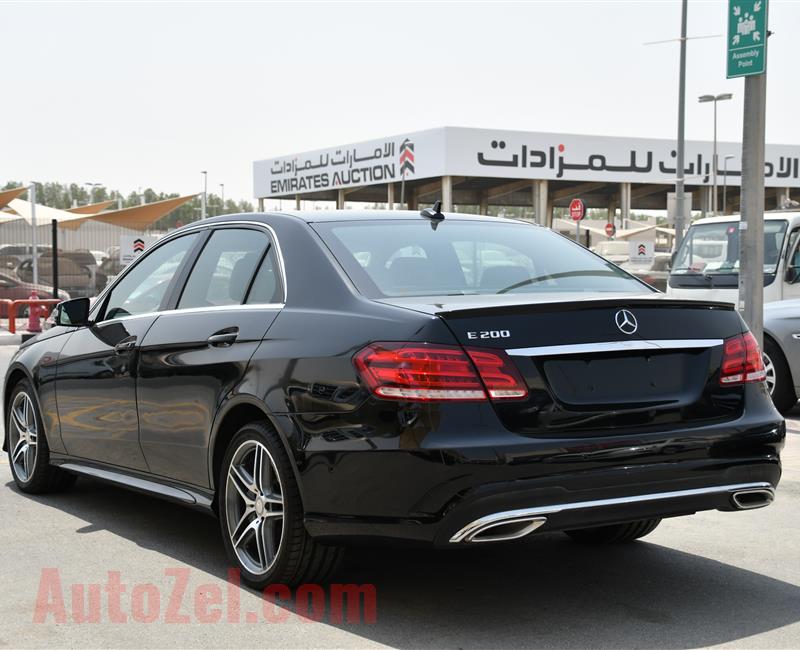 MERCEDES-BENZ E200- 2016- BLACK- 82 000 KM- GCC SPECS