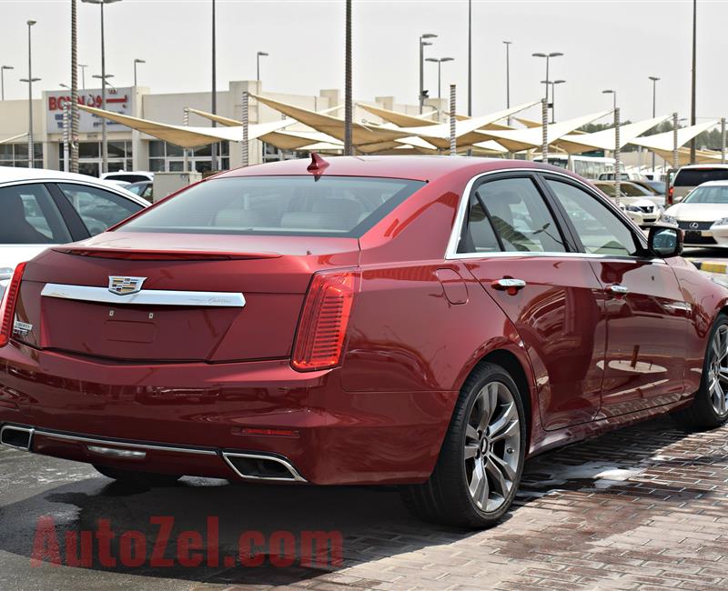 CADILAC  CTS MODEL 2013 - RED - 97,000 KM - V4 - GCC 