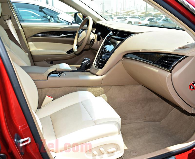 CADILAC  CTS MODEL 2013 - RED - 97,000 KM - V4 - GCC 