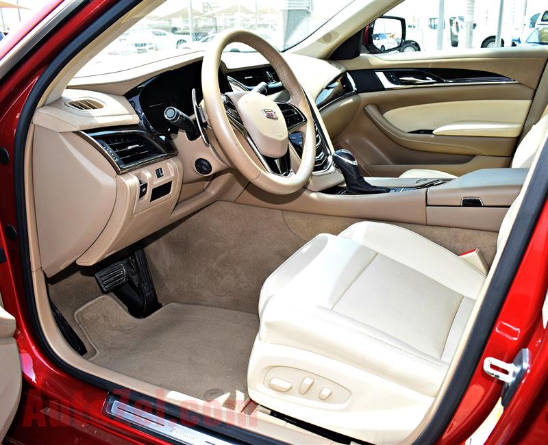 CADILAC  CTS MODEL 2013 - RED - 97,000 KM - V4 - GCC 