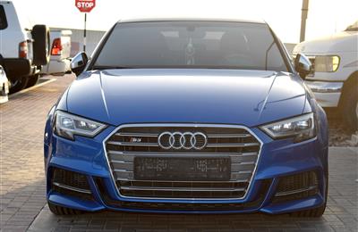 AUDI S3- 2017- BLUE- 72 000 KM- GCC, FULL OPTION