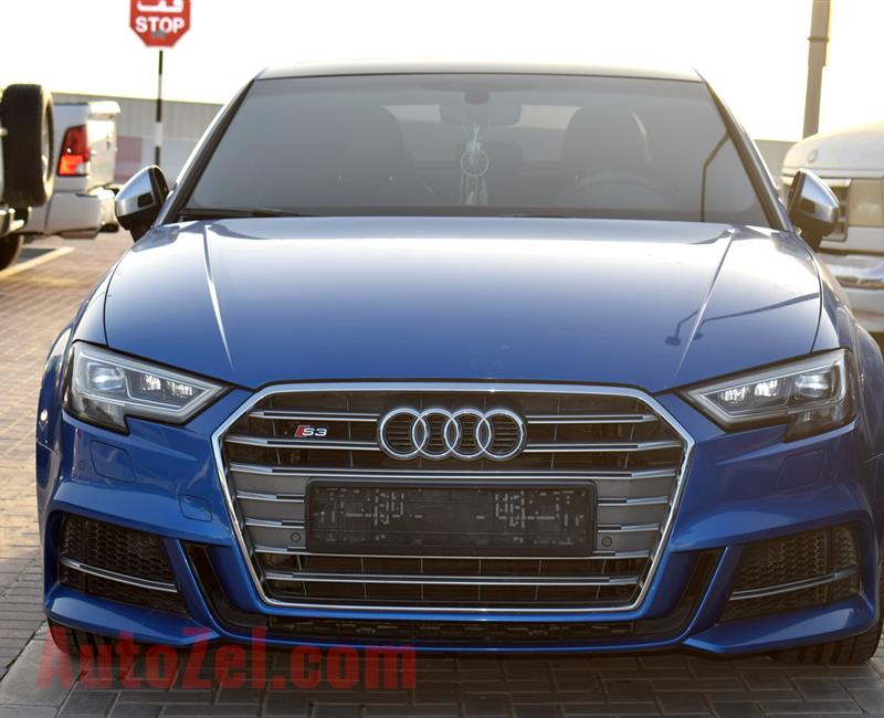 AUDI S3- 2017- BLUE- 72 000 KM- GCC, FULL OPTION