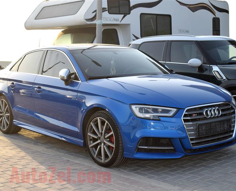 AUDI S3- 2017- BLUE- 72 000 KM- GCC, FULL OPTION