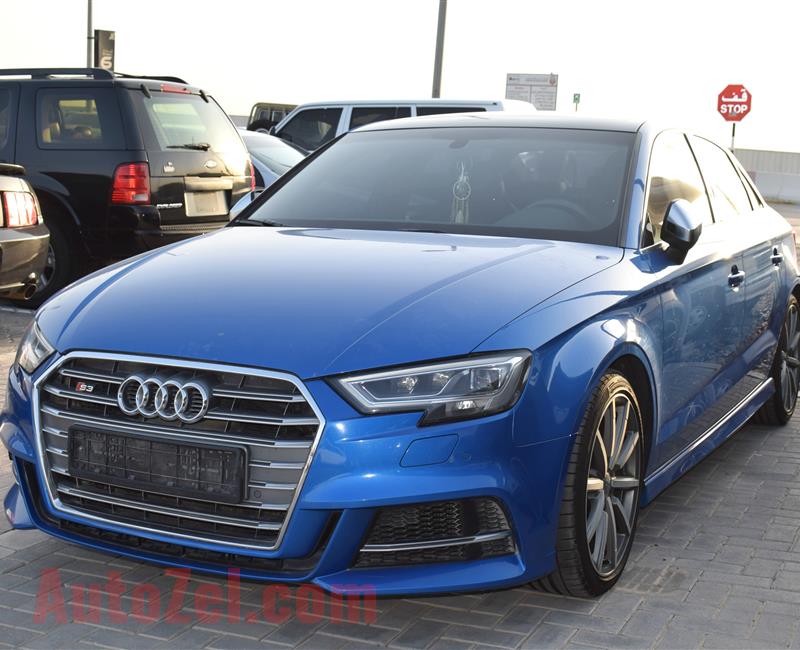 AUDI S3- 2017- BLUE- 72 000 KM- GCC, FULL OPTION