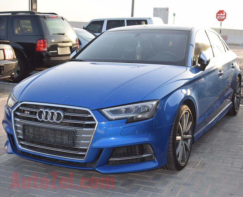 AUDI S3- 2017- BLUE- 72 000 KM- GCC, FULL OPTION