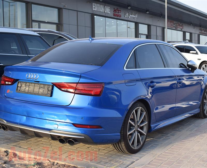 AUDI S3- 2017- BLUE- 72 000 KM- GCC, FULL OPTION