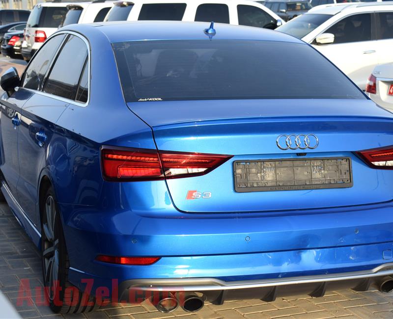 AUDI S3- 2017- BLUE- 72 000 KM- GCC, FULL OPTION