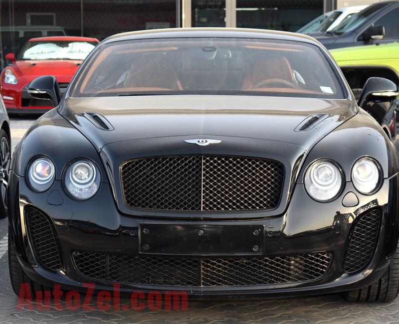 BENTLEY CONTINENTAL GT: SPEED MULLINER- 2011- BLACK- 143 000 KM- GCC