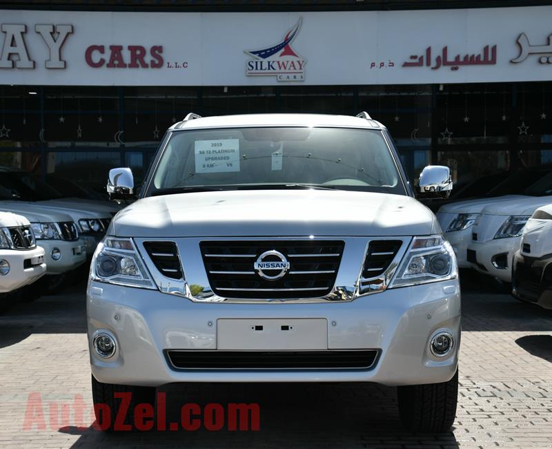 BRAND NEW NISSAN PATROL T2 PLATINUM- 2019- SILVER- ZERO KM- GCC