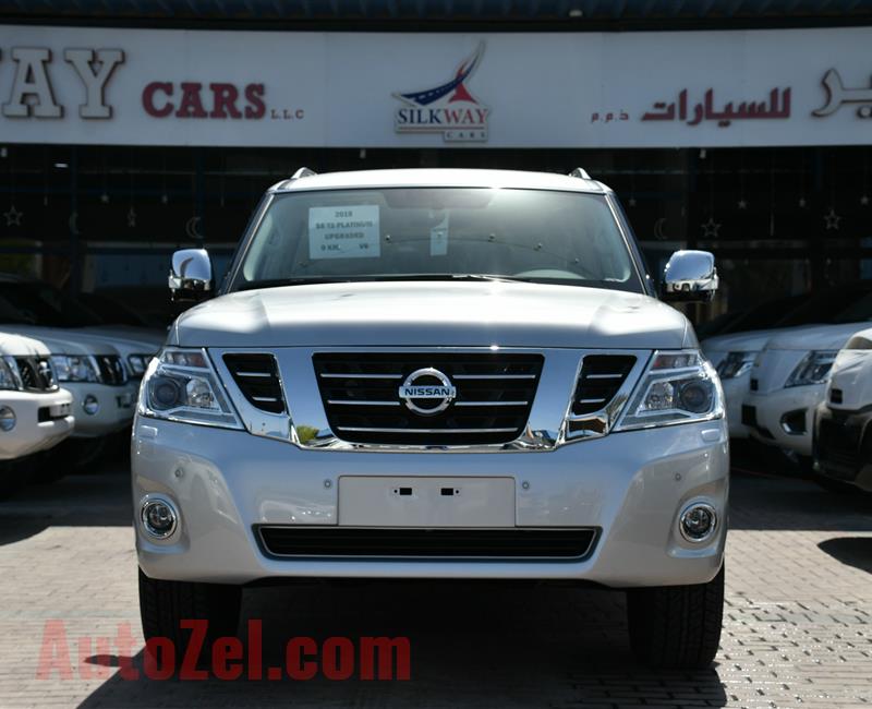 BRAND NEW NISSAN PATROL T2 PLATINUM- 2019- SILVER- ZERO KM- GCC