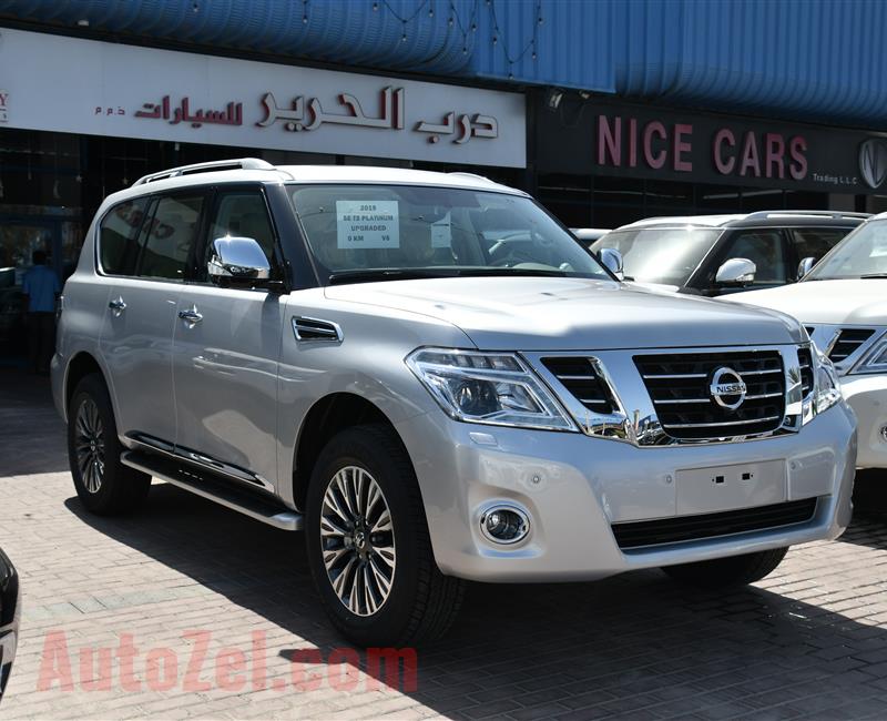 BRAND NEW NISSAN PATROL T2 PLATINUM- 2019- SILVER- ZERO...