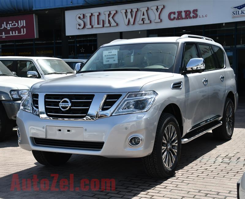 BRAND NEW NISSAN PATROL T2 PLATINUM- 2019- SILVER- ZERO KM- GCC