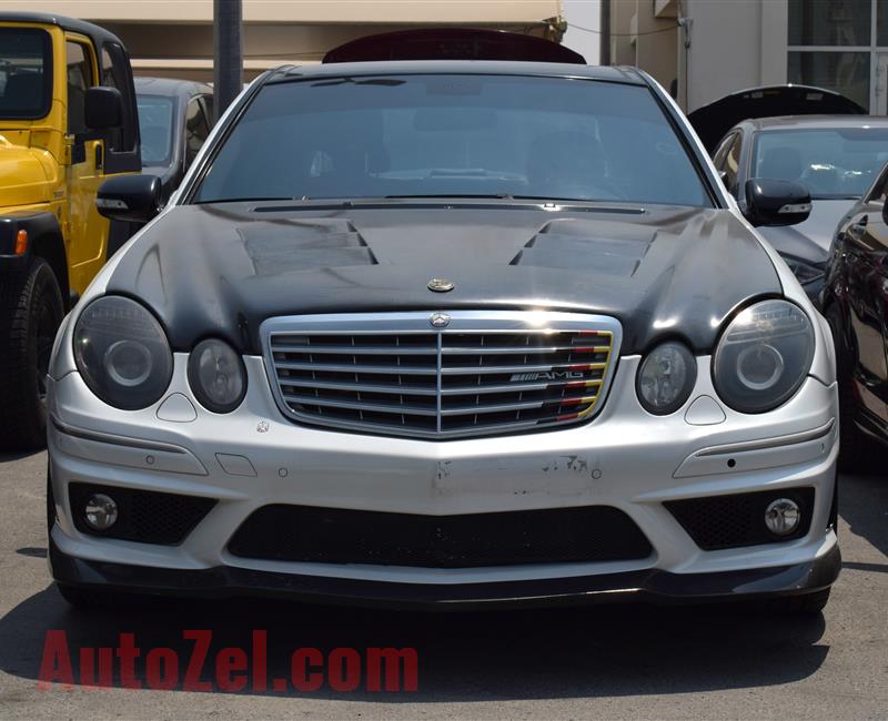 MERCEDES-BENZ E63- 2009- WHITE- 200 000 KM- AMERICAN SPECS