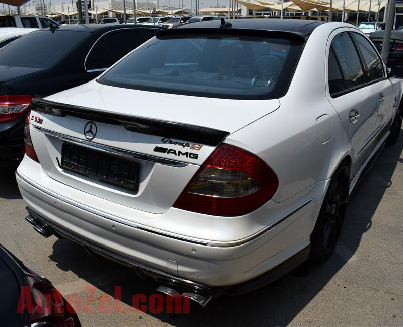 MERCEDES-BENZ E63- 2009- WHITE- 200 000 KM- AMERICAN SPECS