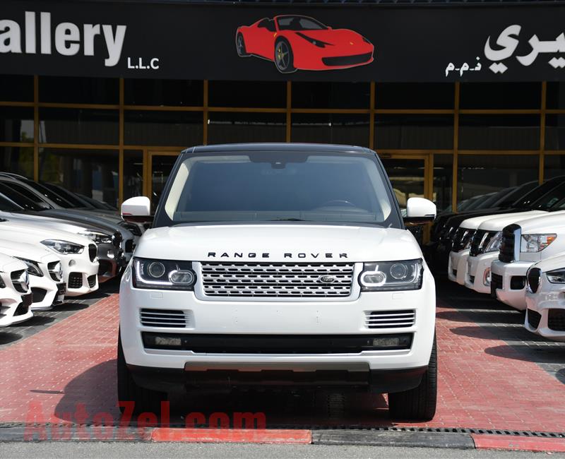 RANGE ROVER VOGUE SUPERCHARGED- 2014- WHITE- 118 000 KM- GCC SPECS