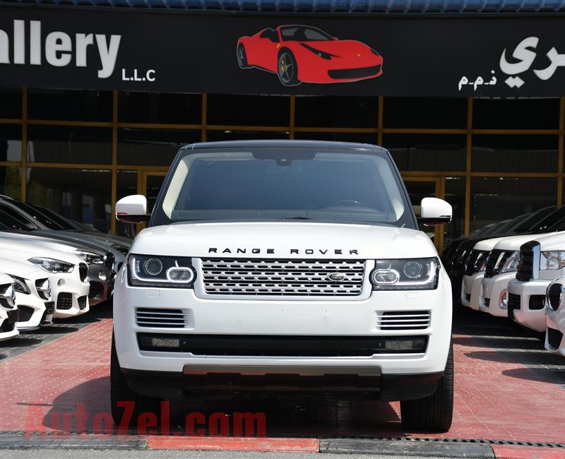 RANGE ROVER VOGUE SUPERCHARGED- 2014- WHITE- 118 000 KM- GCC SPECS