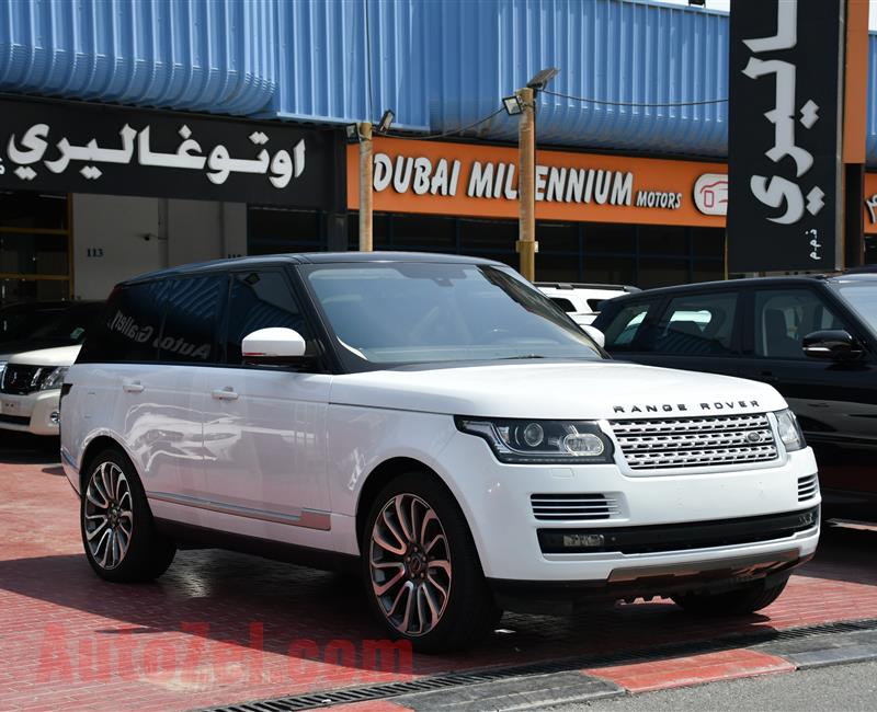 RANGE ROVER VOGUE SUPERCHARGED- 2014- WHITE- 118 000 KM- GCC SPECS