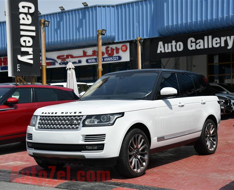 RANGE ROVER VOGUE SUPERCHARGED- 2014- WHITE- 118 000 KM- GCC SPECS