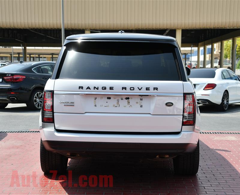 RANGE ROVER VOGUE SUPERCHARGED- 2014- WHITE- 118 000 KM- GCC SPECS