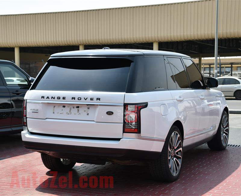 RANGE ROVER VOGUE SUPERCHARGED- 2014- WHITE- 118 000 KM- GCC SPECS