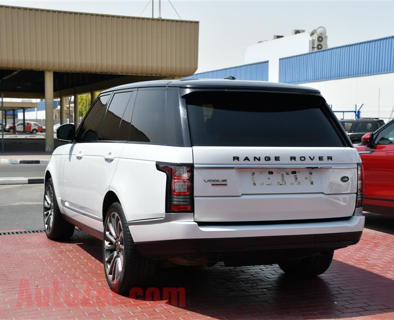 RANGE ROVER VOGUE SUPERCHARGED- 2014- WHITE- 118 000 KM- GCC SPECS