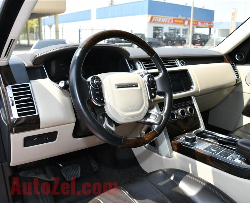 RANGE ROVER VOGUE SUPERCHARGED- 2014- WHITE- 118 000 KM- GCC SPECS